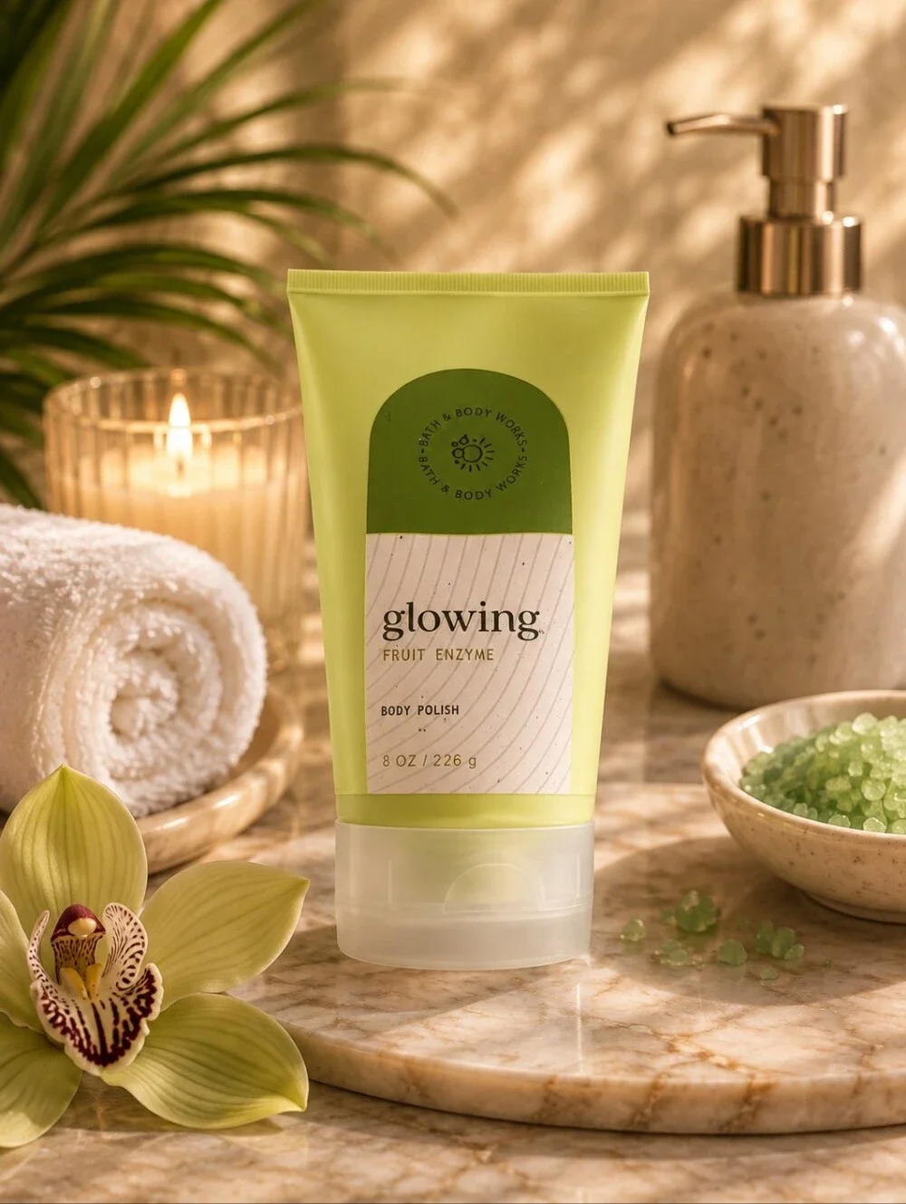 Bath And Body Works Glowing Fruit Enzyme Body Polish New